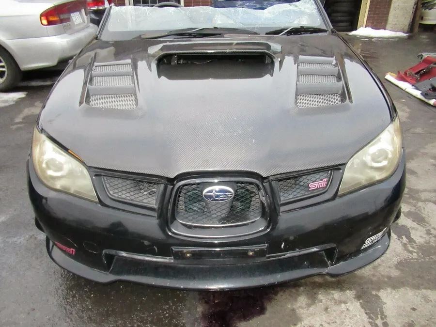 2006 2007 Subaru WRX STi Hawk Eye Front End Conversion V-9 Front Clip Varis Hood product image