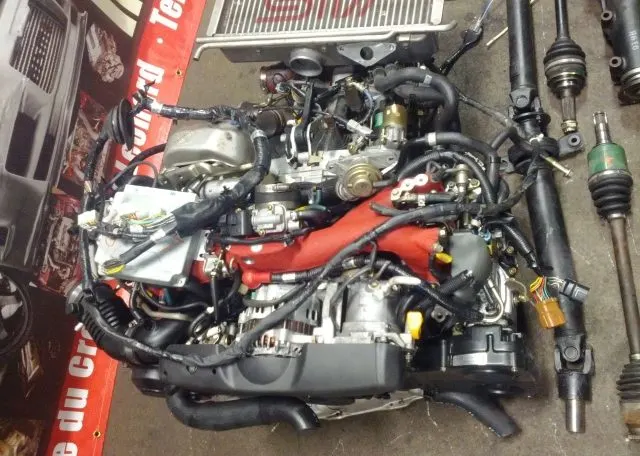 JDM SUBARU IMPREZA STI EJ20T VERSION 9 SPEC-C ENGINE TURBO VF36 DCCD TRANSMISSION HARNESS ECU product image