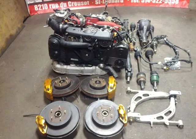 JDM SUBARU WRX STI EJ20T SPEC-C VERSION 9 VF36 MOTOR MT TRANSMISSION DCCD HARNESS ECU BREMBO KIT product image
